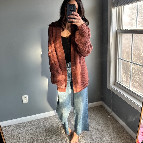 Oversized knit cardigan - Picture 3 of 6